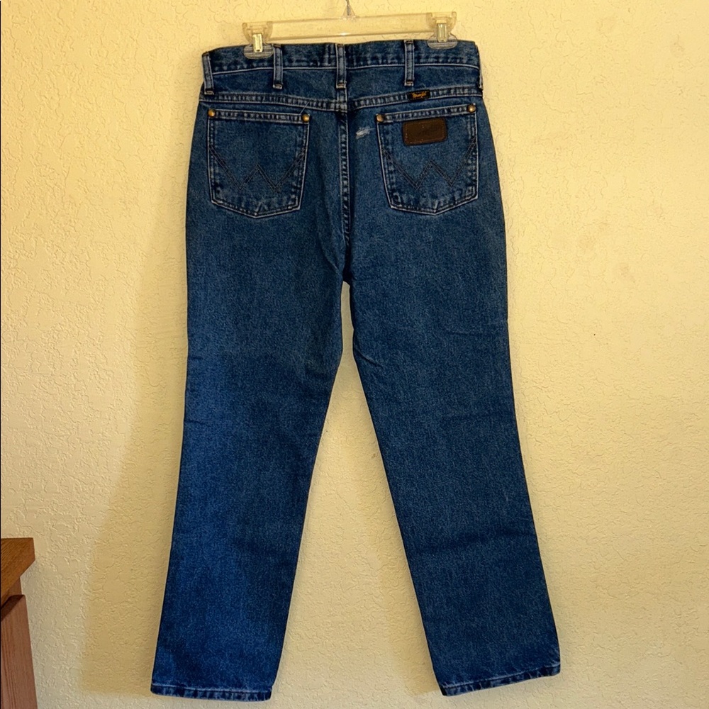 Wrangler Men's Straight Fit Blue Jeans